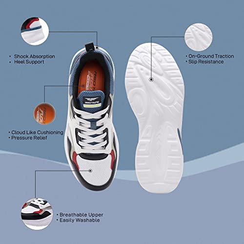 Red Tape Men Black Walking Shoes