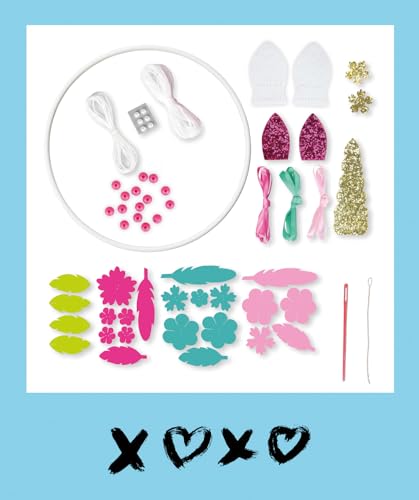 LENA 42701 Dreamcatcher Einhorn - Traumfänger Bastelset für Kinder ab 6 Jahren, Kreativ werden und Traumfänger basteln, Mit bunten Perlen… – Ansicht 4