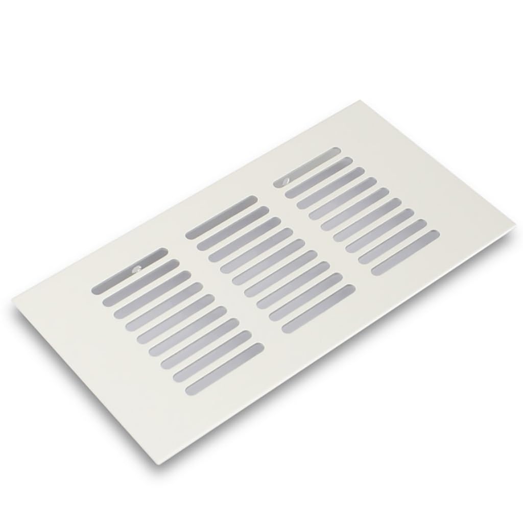 Prostokątna osłona kratki wentylacyjnej ze stopu aluminium | Aluminium, wiele rozmiarów, zastosowanie: zlew, kuchnia, łazienka, szafka, sufit, podłoga(80x400mm)