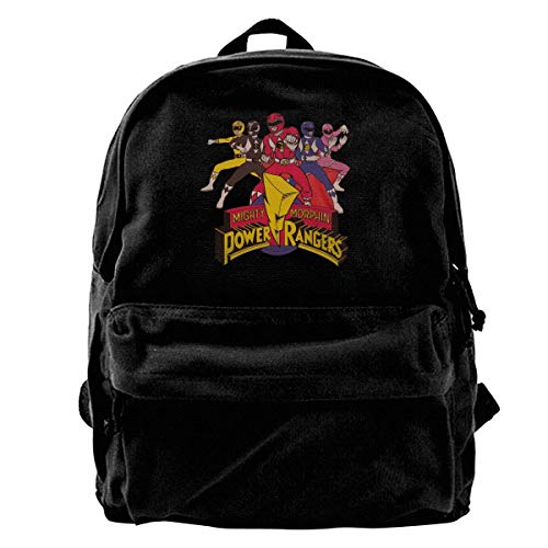 Fashion Casual Canvas BookbagPower Rangers: Red Unisex Ultra Light and Durable Backpack
