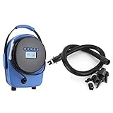 Elektronische SUP Luftpumpe 12V 20PSI SUP Air Pump Intelligente Zweistufige Aufblasbare Auto-Off Bootspumpe Hochdruck-Luftpumpe mit Schlauch und 6 Düsen für Stand Up Paddle Boards Boote Zelte