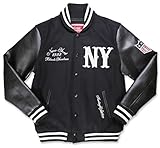 Big Boy Headgear NLBM Negro Leagues Heritage Wool Baseball Jacket Black Yankees [S]
