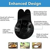 2 Pairs Invisible Lift-Up Bra, Adhesive Bra Anti-Penetration Point Adhesive Bra, Breast Lift Tape Push Up Strapless Nipple Covers for C/D Cup Black - Image 4