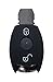 Produktbild CK+ Mercedes Auto-Schlüssel 2-Knopf keyless Hülle Key Cover Case Etui Silikon für A-B-C-E-G-V-S-Klasse AMG CLA CLS - Schwarz