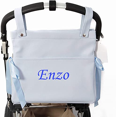 Variante de variouss bolsa carro bebe Polipiel Azul 38×33×11 cm