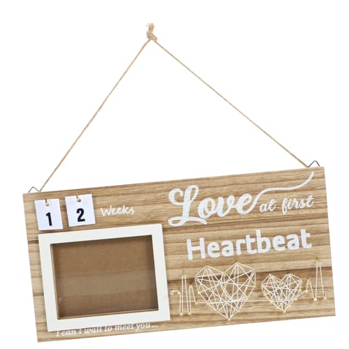 Toddmomy Sonogram Picture Frame for Photos Elegant Decor for Nursery Newborn Keepsake Display Expecting Parents and Showers