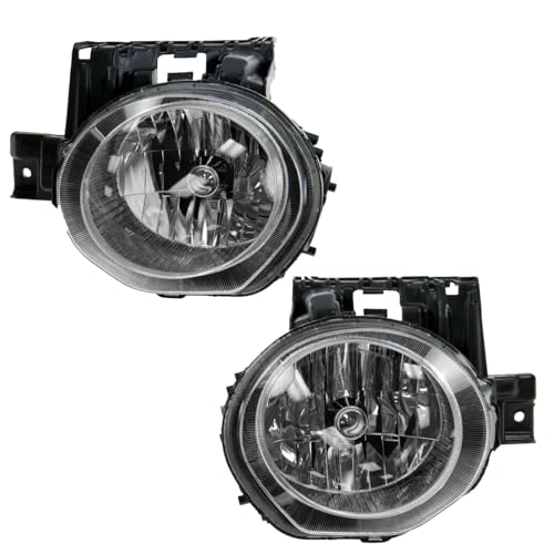 Image of TRQ 2 Piece Headlight Assembly Set Driver & Passenger Side | For 2011-2014 Nissan Juke NI2502201 NI2503201