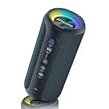 B0BDKWL2FT Ortizan Enceinte Bluetooth Puissante 40W avec Assistant Vocal, Haut-parleurs Bluetooth 5.3 Portable Rechargeable 30h d\'autonomie, stéréo sans Fil étanche IPX7 avec Basses Profondes/lumière Del/TF/AUX