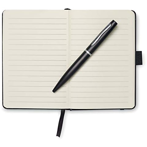 PromotionGift A6 notebook with pen - black Cover