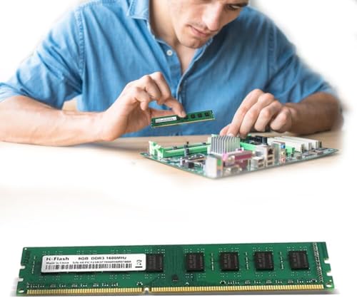 AMERTEER DDR3 8GB Desktop RAM 1600MHz | PC3-12800 240-Pin UDIMM | Non-ECC Unbuffered High-Speed Computer Memory Module | Reliable RAM Upgrade for DDR3 Desktop Motherboards