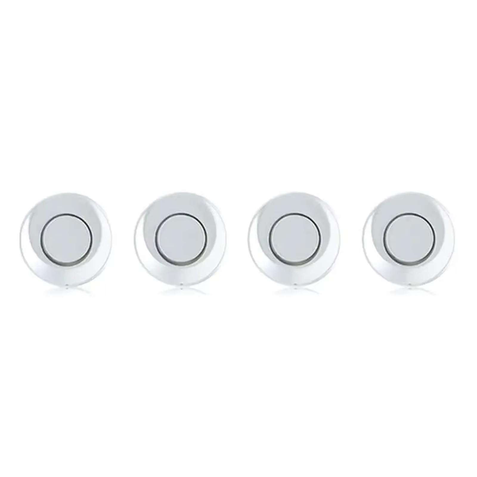 Sensores Estacionamiento Sensor Aparcamiento Inalámbrico Con Pantalla LCD 4 Sensores Radar Alarma Zumbador 65 DB Sistemas Detección Marcha Atrás Y Monitor Parktronic(Silver)