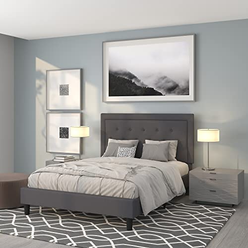 Flash Furniture Queen Platform Bed | Queen Size Platform Bed Frame With Headboard #TOP1
