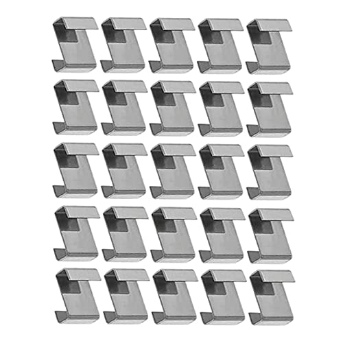 Z Shaped Clips, 50PCS Greenhouse Glass Clips Stainless Steel for Fixing Aluminium Greenhouses Panels Polycarbonate Glass Panes