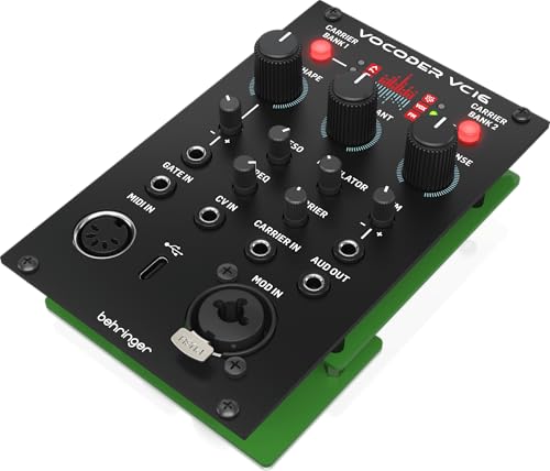 Image of Behringer VOCODER VC16 High-Resolution 16-Band Vocoder Module for Eurorack, 6 Synthesis Engines, 6 Digital Oscillators, MIDI /CV Control, Eurorack Ready