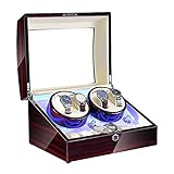 ★ Hervorragende Verarbeitung: Der Uhrwickler mit feinem Massivholzkonstruktion, Verwendung von Acrylglasfenster, umweltfreundlichem Klavierfarbe und Hardware-Zubehör.