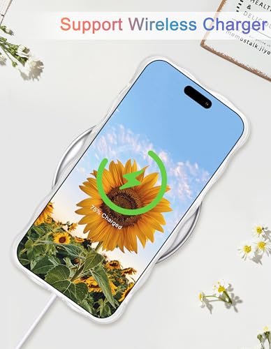 Coque iPhone 11 Pro Max fleur antidérapante vagues contre les chutes - 6