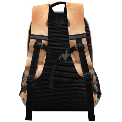 KLL Lovely Brown Scottish Highland Cattle Designed kids tiny backpack with large books bag for book bags for teenage girls boys mochilas para adolescentes chicas2