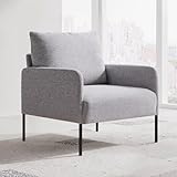 chairus Sofá Individual Moderno Silla Relax con Respaldo, Gris