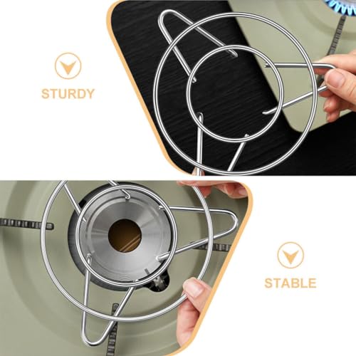 HOLIDYOYO Racks Para Fogão A Gás Suporte Para Panelas Wok De Aço Inoxidável Panelas Quentes Rack De