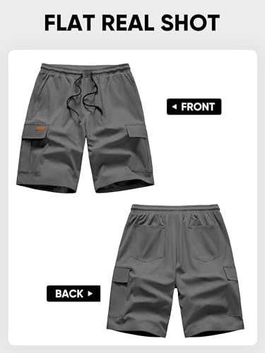 Image of PLEPAN Men's Casual Cargo Shorts Work Shorts with Pockets