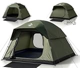 Purebox Tent 4 Person Tents for Camping with 2 Doors & Rainfly