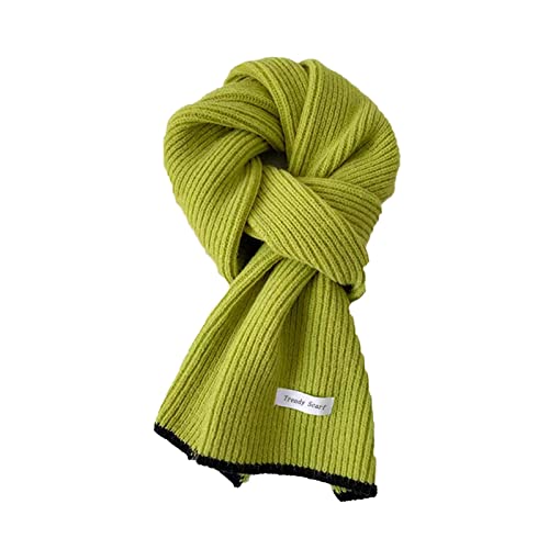 FGUUTYM Mujer Simple Moda Bufanda Térmica Bufanda Bufanda Gorro Guantes Conjunto Mujer, verde, Talla única