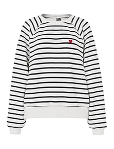 PIECES Pcgreta Ls Emb Sweat Fc