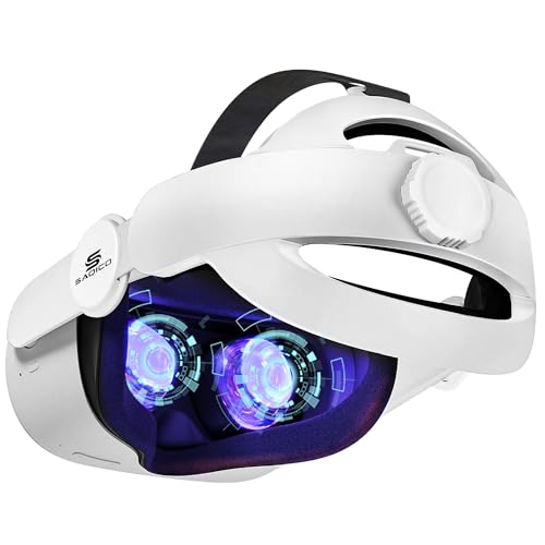 Head Strap for Oculus Quest 2, 3-in-1 Adjustable Halo Headband, Replacement for Elite Strap, Enhanced Comfort Gaming Immersion VR Accessories Compatible with Oculus/Meta Quest 2 (not Quest 3)