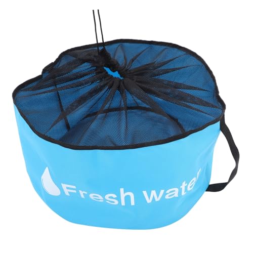 Image of NUOBESTY RV Hose Storage Bag with Handle - 18x18x10 Inch Oxford Cloth Organizer Electrical Cords & Camper Tools Blue Storage Pouch for Garden Hoses, Miscellaneous Items