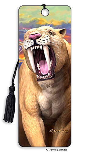 3D Sabretooth Lenticular Bookmark - by Artgame