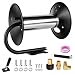 Pressure Washer Hose Reel 100 FT, 4000 PSI Heavy Duty Steel Hose Reel, Power Washer Storage Rack with Manual Crank for 3/8" Hose, Equipped with Full Accessories