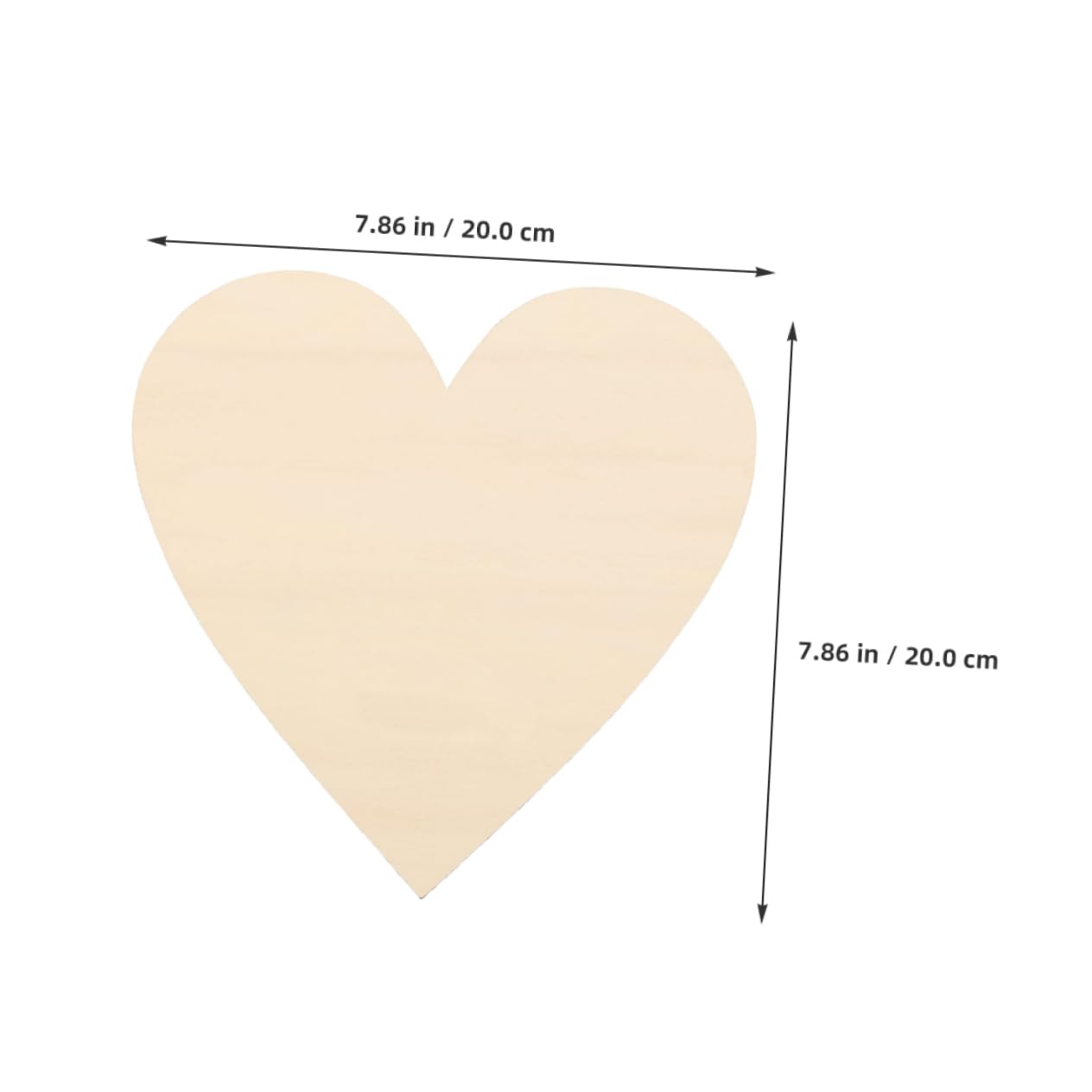 Homoyoyo 30 Stück Herzförmige Holzscheiben zum Basteln Vielseitig Verwendbar Beige Deko für Zuhause und Handgemachte Geschenke