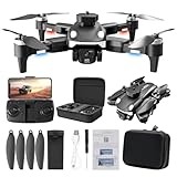Drone with Camera for Adults Beginners, Foldable RC Quadcopter with Altitude Hold, Multiple functions Headless Mode Brushless Motor Portable Mini Drones with Carrying Case