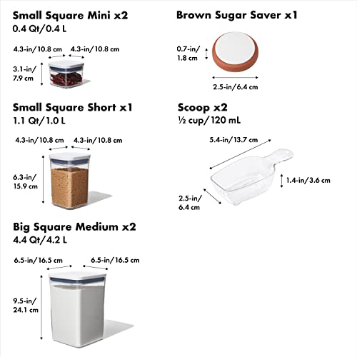 OXO Good Grips 8-Piece Baking Essentials POP Storage Container Set by OXO - Image 2