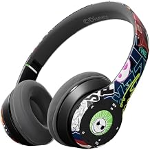 iJoy Disney Nightmare Before Christmas Jack Sticker Bluetooth Headphones - Wireless Foldable Over-Ear Headset, Built-in Mic, Enchanting Sally & Friends Design, for Adults & Kids