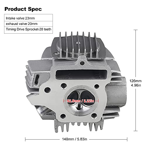 image for WATERWICH Engine Cylinder Head for 110CC 107CC 90CC with Big Bore Gask