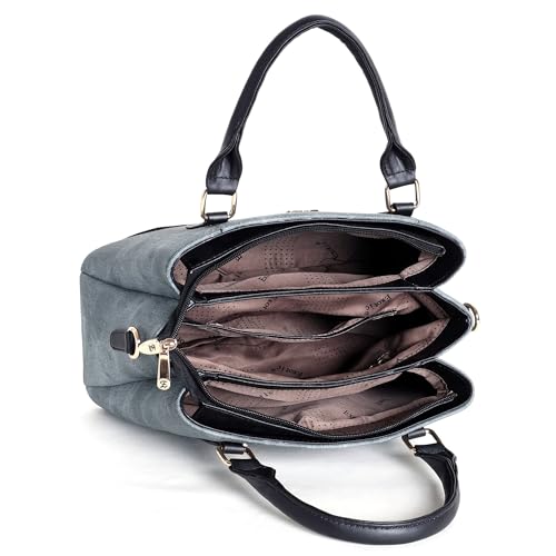 Image of EXOTIC Three section Denim Design, Multipurpose handbag with Shoulder Strap