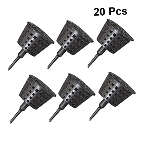 Yardwe Orchid Pot 20Pcs Box Containers With Lids Flower Pot Fertilizer Bonsai Plant Pot Special Box Garden Tools Gardening Supplies Portable Orchid Black Succulent Planters #TOP2