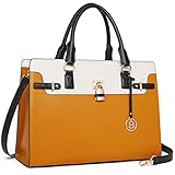 BOSTANTEN Briefcase for Women 15.6 inch Leather Laptop Bag Vintage Slim Lawyer Business Bag Stylish...