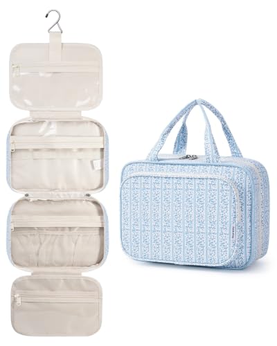 Narwey Travel Toiletry Bag for Women, Large Hanging Makeup Organizer Bag