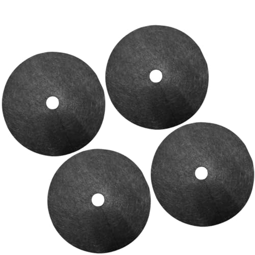 Alasum 10 Pezzi Tessuto di Controllo Non Tessuto per Diserbo Giardino e Frutteto Telo Traspirante Copertura Terreno Diametro 32 CM Barriera Erbacce per Serra e Aiuole