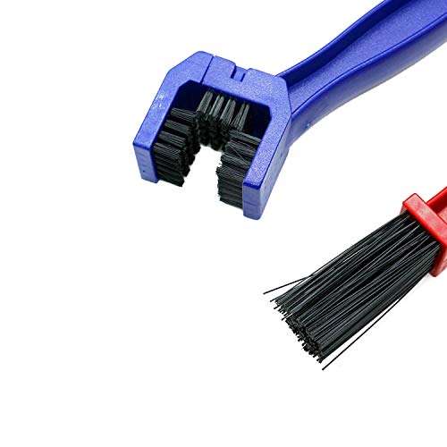 Jtshy Bike Or Motorcycle Chain Washer, Cleaning Brush 2 Pcs (Color, Blue And Red) #TOP3