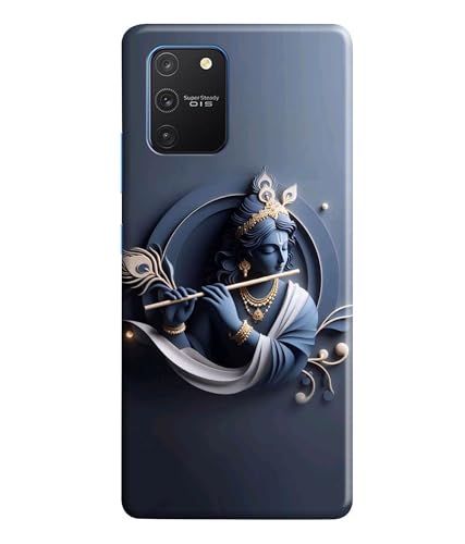 Image of Lord Krishna 3D Effect Printed Hard Back Case Cover Compatible for Samsung Galaxy S10 Lite (Multicolor) - D1661