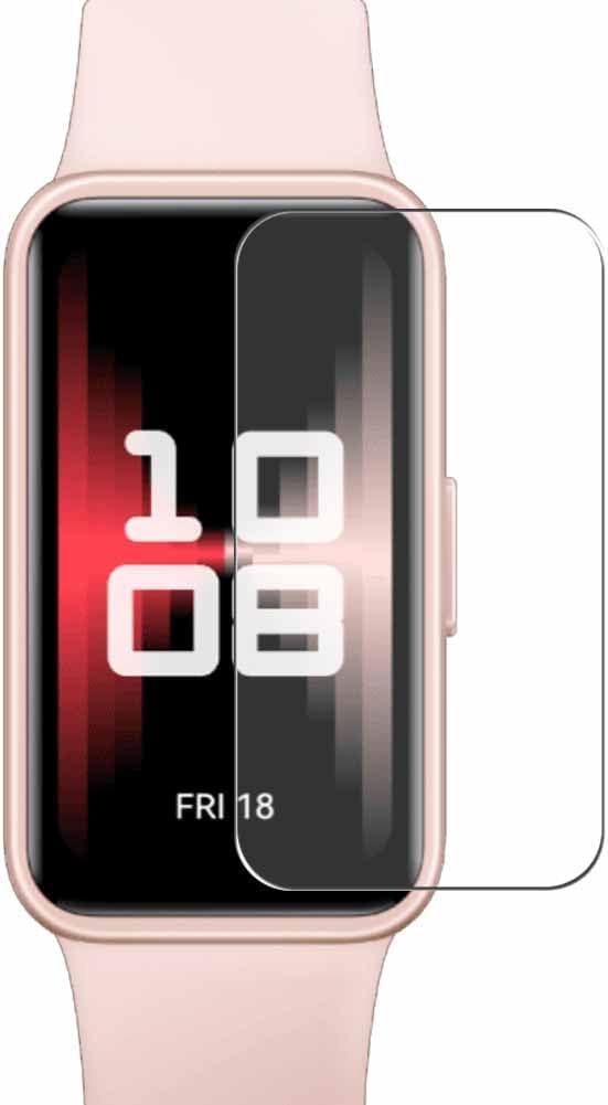 Puccy Paquete de 3 Protectores de Pantalla, Compatible con Huawei Band 9 Smartwatch Smart Watch TPU Film Guard (Protectores de Vidrio no Templado), Transparente