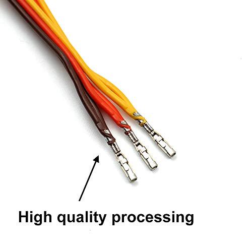 Elechawk 890 5 Pcs Jr/Futaba Style Servo 1 To 2 Y Harness Leads Splitter Cable Male To Female Extension Lead Wire thumb #2