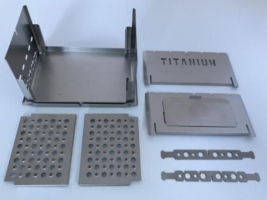 Amazon | 笑's Mr.B-6 All Titanium コンパクト焚き火グリル チタン製