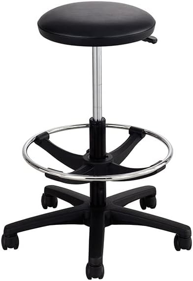 Extended Height Lab Stool, Black