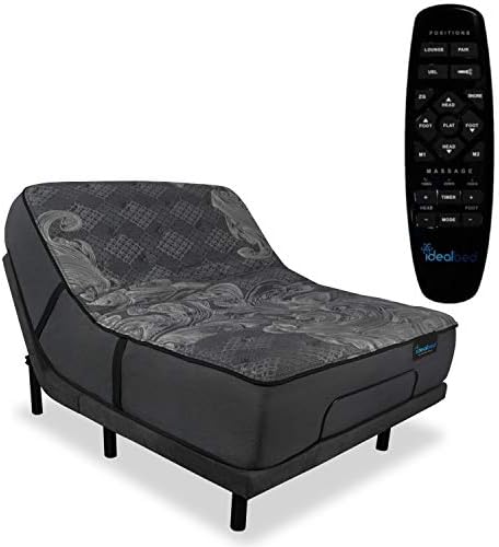 iDealBed iQ5 Luxury Hybrid Mattress and Adjustable Bed Sleep System, Pressure Relief Sleep, Zero Gravity, Anti-Snore, Custom Comfort Positions (Queen, Luxury Plush (Medium Soft) + 4i Custom)