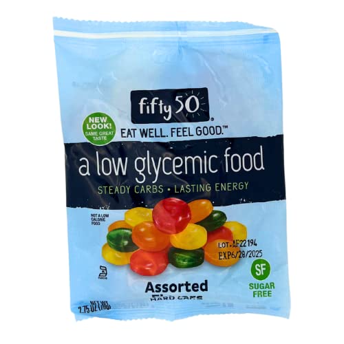 Fifty 50 Foods Kosher Sugar Free Assorted Fruit Hard Candy, 2.75 Ounce (Pack Of 2) #TOP1