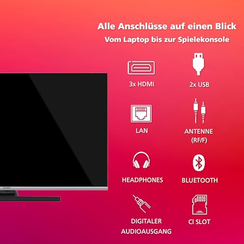 TELEFUNKEN 43 Zoll QLED Fernseher/Android TV (4K UHD Smart TV, HDR Dolby Vision, Dolby Atmos, Triple-Tuner) QU43AN900M – Bild 4